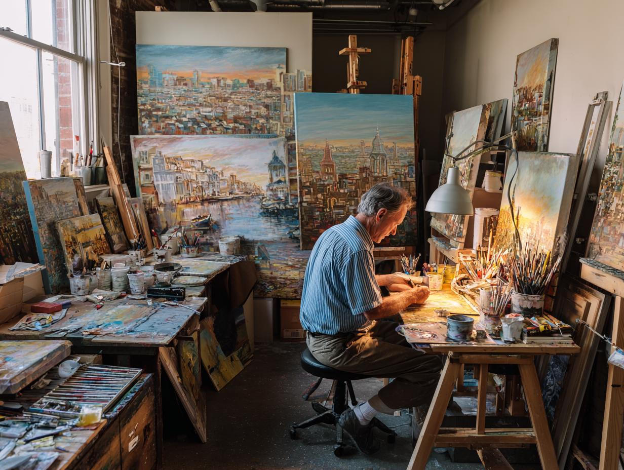 Rzeźba artystyczna - Urban Fragment autorstwa Marka Nowaka, kamień i beton